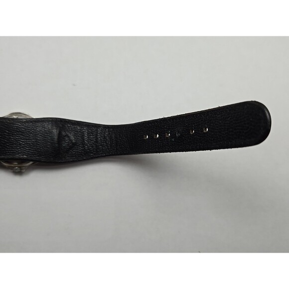 Womens Green Bay Packers Quartz Watch Date Gold Silver Leather Cuff New Battery - Picture 12 of 12